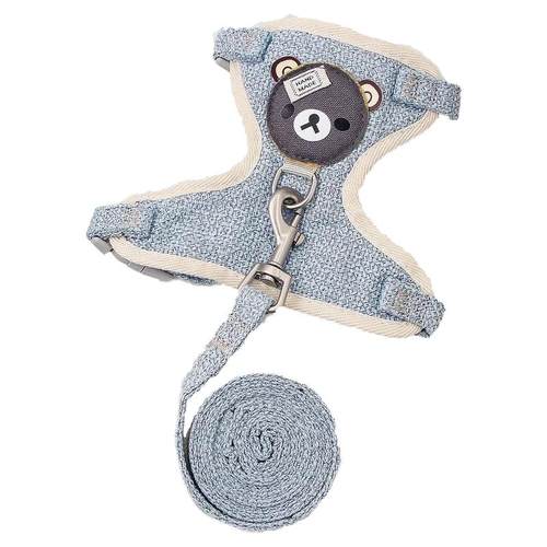 狗狗牵引绳小型幼犬胸背带可调节不勒脖比熊泰迪柯基土狗专用项圈