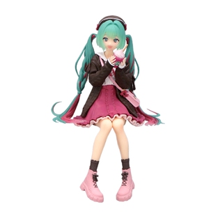 现货哔哩哔哩FuRyu泡面压VOCALOID初音未来秋日之约粉色景品手办