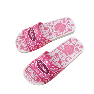 老式广东小熊女白底拖鞋80年代拖鞋居家外穿浴室洗澡软底平底拖鞋