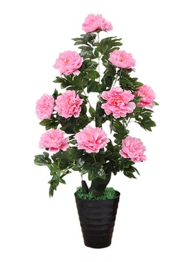 仿真绿植高端轻奢室内招财摆件客厅装饰造景假牡丹花仿生植物盆栽