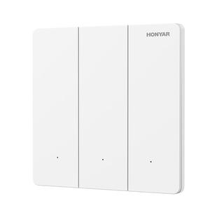 鸿雁超薄智能开关控制面板已接入米家APP语音控制远程控制单零火