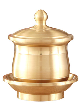 黄铜复古中式居家供水杯