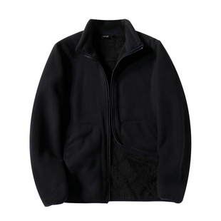 巨保暖！480克防风羊羔绒秋冬情侣休闲户外立领夹克加绒加厚外套