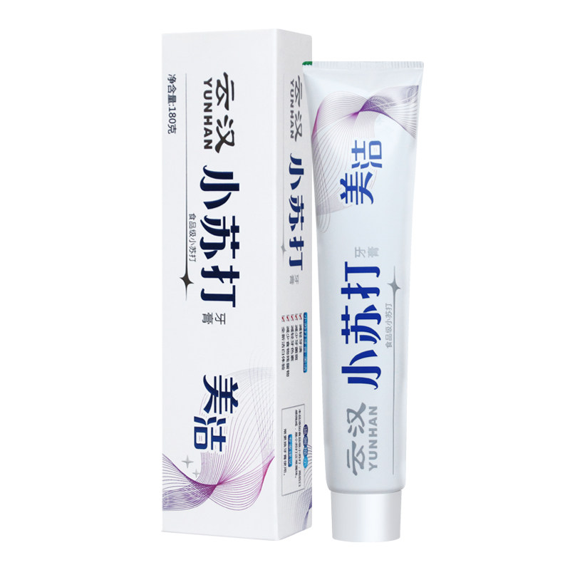 云汉小苏打牙膏180g洁白健齿