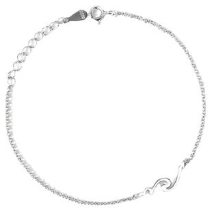 诗画山盟海誓情侣手链纯银一对款小众设计感ins闺蜜手镯七夕礼物