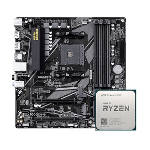 AMD锐龙R5 5500 5600 5600GT散片CPU影驰技嘉A520M/B550M主板套装