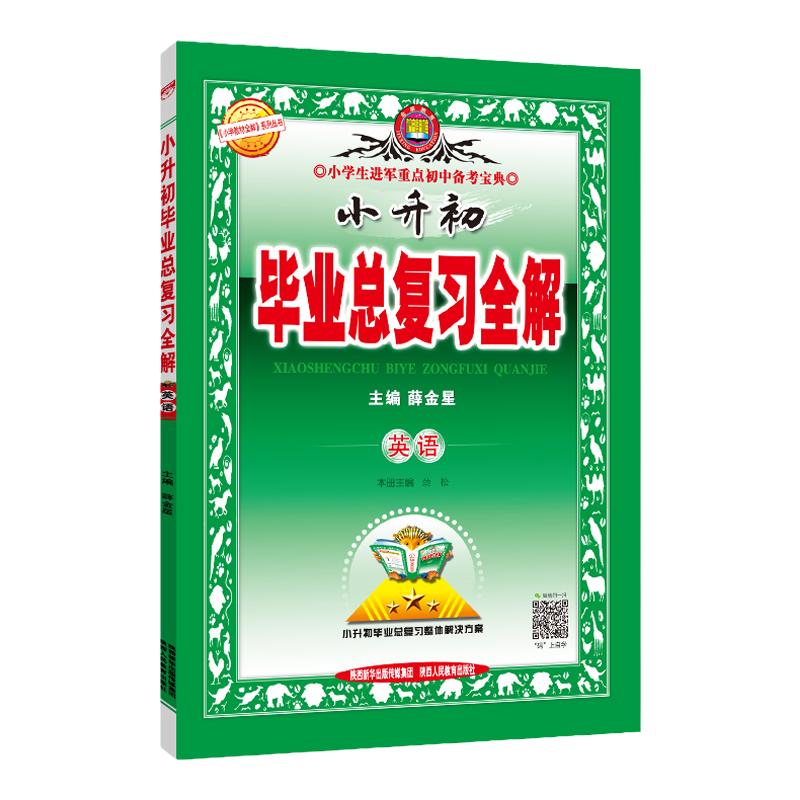 2023薛金星小升初毕业总复习全解英语全套人教版小学毕业升学知识大全必刷题小升初知识大集结真题卷模拟卷六年级下册复习资料书