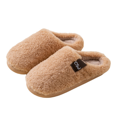 棉拖鞋女秋冬季2025新款室内居家用防滑保暖月子毛毛绒厚底男士