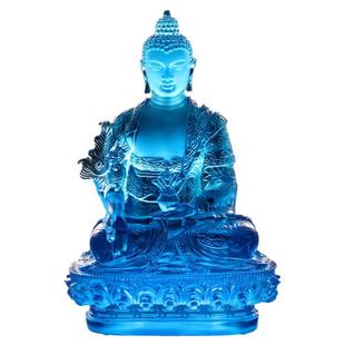 琉璃药师佛像显宗药师佛像寺庙佛堂个人办公场所供养佛琉璃佛像