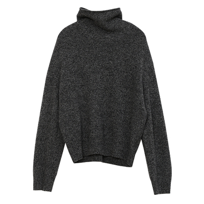 Carolingian極简ROW风！柔糯羊毛牦牛绒堆堆领慵懒宽松毛衣针织衫