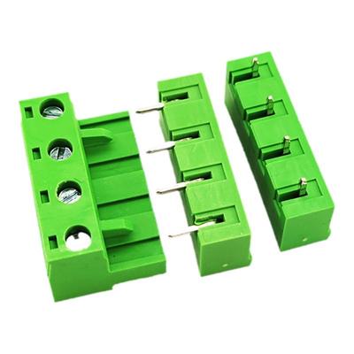 2EDG 7.62mm插拔式接线端子2EDGVC/2EDGRC封口直/弯针座 公母整套