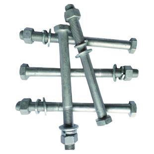 热镀锌外六角螺栓套装 热浸锌螺杆M16M18M20*300-600加长栓可定做