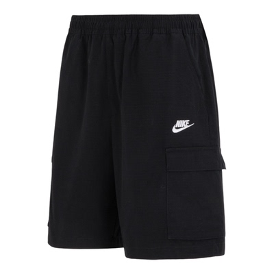 Nike耐克男裤2025夏季款宽松纯棉运动休闲工装五分短裤FB1247-010