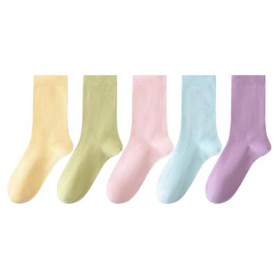 棉武器山茶花香氛润肤玻尿酸月子堆堆袜棉百搭抑菌吸湿排汗精梳棉