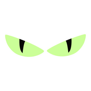 恶魔眼睛电动车贴纸摩托车头盔反光装饰小牛九号个性创意汽车贴纸