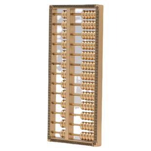 纯黄铜算盘实心如意算盘一本万利花纹家居装饰办公室招财礼物摆件