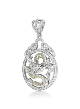 Mr.Bling男女款国风龙图腾吊坠