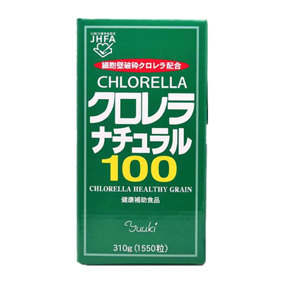 日本代购Yuuki破壁小球藻1550片