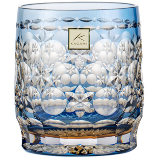 日本进口KAGAMI江户切子威士忌酒杯子皇室御用日式手工轻奢水晶杯