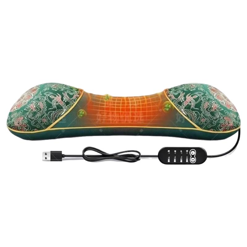 艾草颈椎专用枕头护颈椎助睡眠热敷睡觉艾灸电加热按摩热疗反弓枕