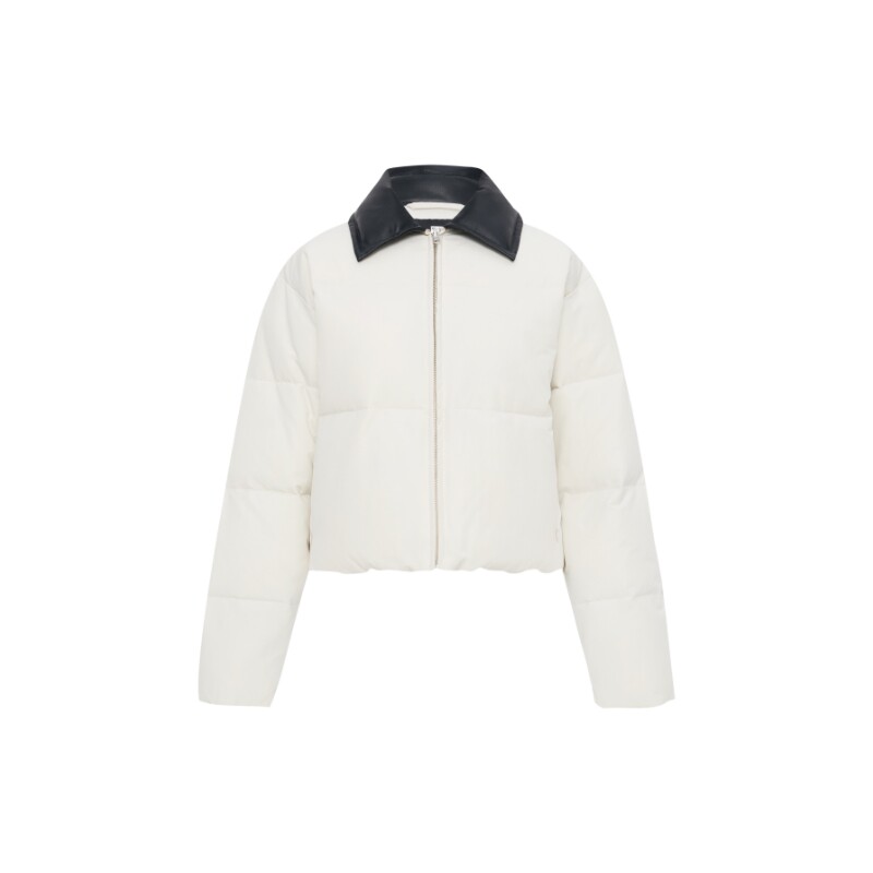 oneup3M新雪丽PU短款棉服外套