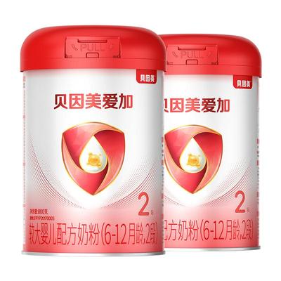 贝因美爱加2段奶粉800g
