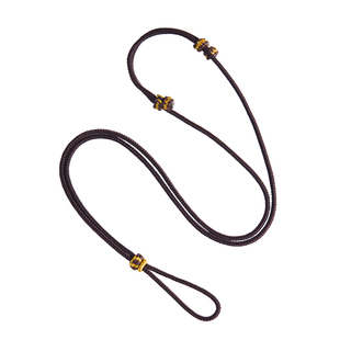 高端佛头绳子金吊坠挂绳项链绳黑色黄金吊坠绳配绳项链编绳女男款