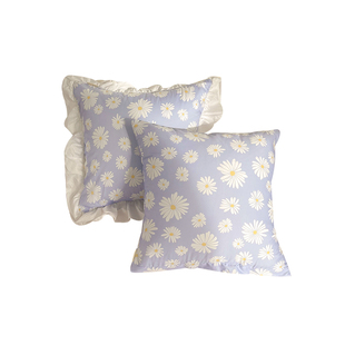 小雏菊 原创复古田园小碎花抱枕靠垫枕头枕套 少女荷叶边卧室靠枕