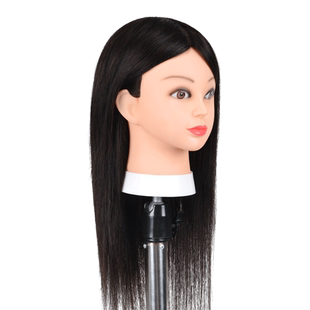 美发头模全真发公仔头理发店学徒练习剪发模特头可烫染造型假人头