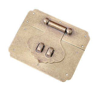 樟木箱铜配件小木箱扣中式仿古黄铜复古老式箱子木箱锁扣搭扣箱牌