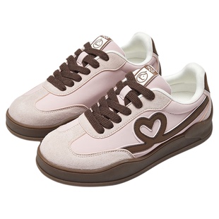 MQD马骑顿童鞋经典复古德训鞋2026年春季新款女百搭轻便儿童板鞋