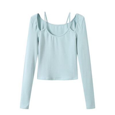 大U超显身材磨毛打底针织衫