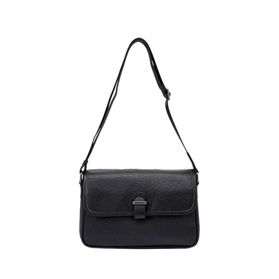 fed复古牛皮斜挎波士顿包