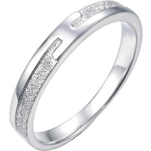 周生生历久弥新Pt950铂金情侣结婚戒指白金男女戒36962R