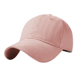 CACUSS纯色棒球帽女春夏新品防晒遮阳鸭舌帽大头围休闲软顶帽子男