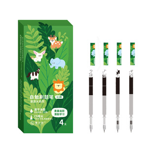 三年二班 笔方说自勉刷题笔按动中性笔CS双珠笔芯0.5速干顺滑黑色水笔正姿有图案高颜值学生刷题笔做笔记专用