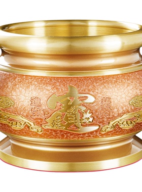 纯供奉黄铜结晶香炉财神爷专用上香家用室内佛堂神台仙家招财寺庙