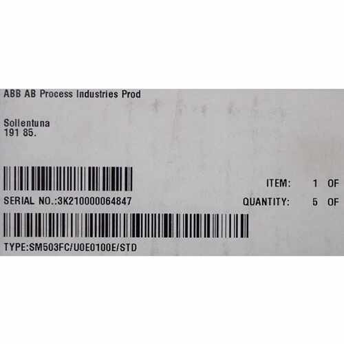 议价ABBSM503FCU0E0100ESTD3通道维修