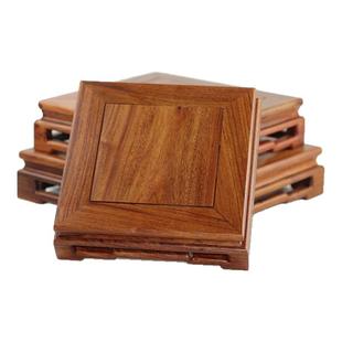 红木明清小号长方台奇石玉器摆件文玩古董盆景佛像实木底座托架工