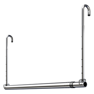 晾衣架家用阳台伸缩晾衣杆升降凉衣捍吊挂不锈钢免打孔晒被子神器