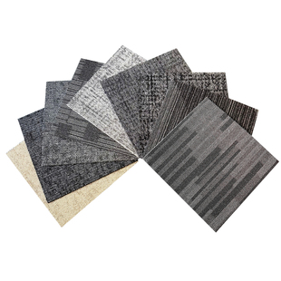 办公室地毯方块拼接PVC台球厅卧室客厅加厚阻燃大厦商用条纹房间