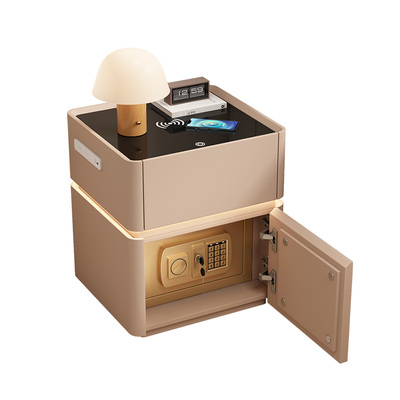 智能床头柜保险箱一体式免安装