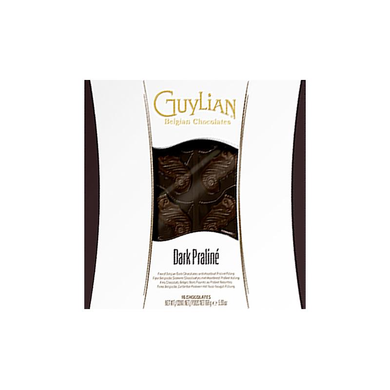 临期-比利时吉利莲海马形榛子夹心黑巧克力 guylian黑巧礼盒165g