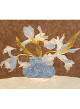 中古风客厅装饰画小众艺术复古静物卧室床头挂画法式简约玄关壁画