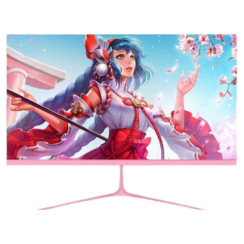 粉色24/27/32英寸电竞144HZ/165HZ电脑显示器2K/4K少女粉液晶屏幕