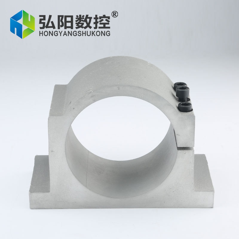 雕刻机主轴夹具 100高速电机主轴夹具主轴卡子卡脖雕刻配件固定座