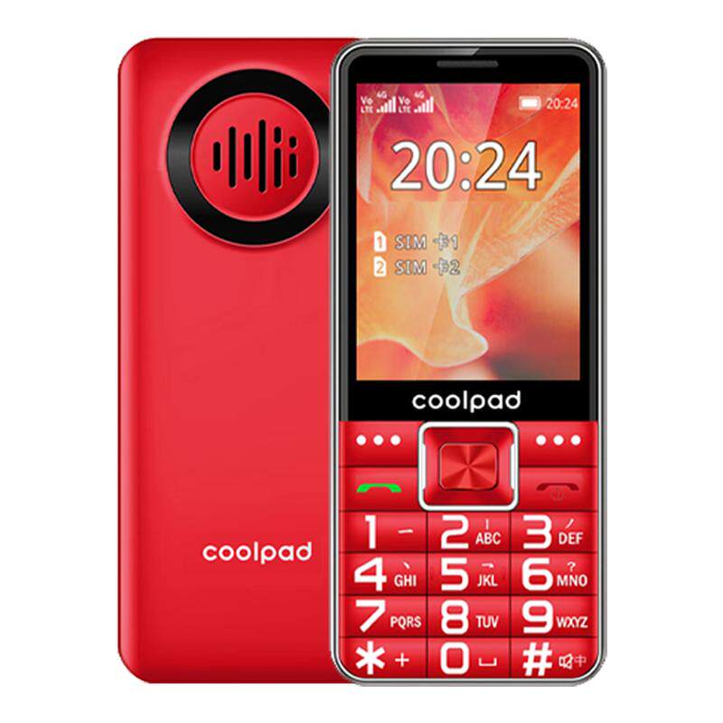 酷派（coolpad)K65 新款正品超长待机老人手机大字大声大屏4G全网通老年手机按键直板学生男士女士备用老年机