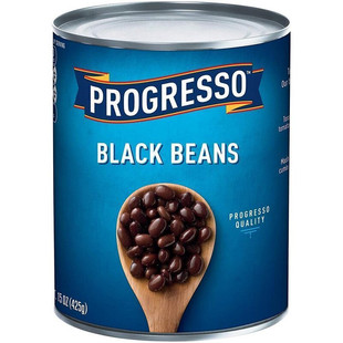 Progresso Black Beans美国浦氏黑豆白豆三角豆蔬菜沙拉罐头 425g