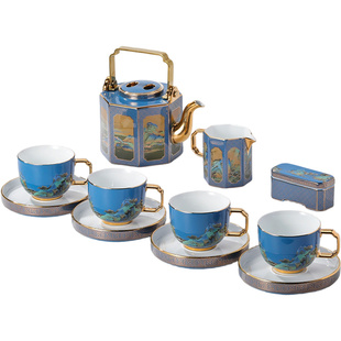 景德镇官方陶瓷茶具套装家用轻奢高档泡茶壶喝茶杯龙珠阁礼盒送礼