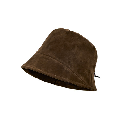 翻皮毛渔夫帽子遮脸大号大码65cm